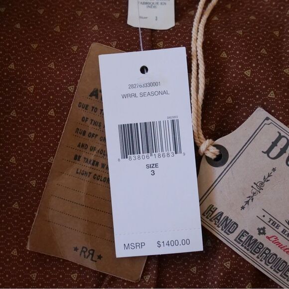 NWT Double RL & Co Limited edition 21 of 50 hand embroidered beaded‎ suede vest - Picture 5 of 11